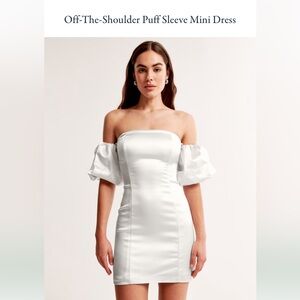 NEW Abercrombie off the shoulder puff sleeve dress